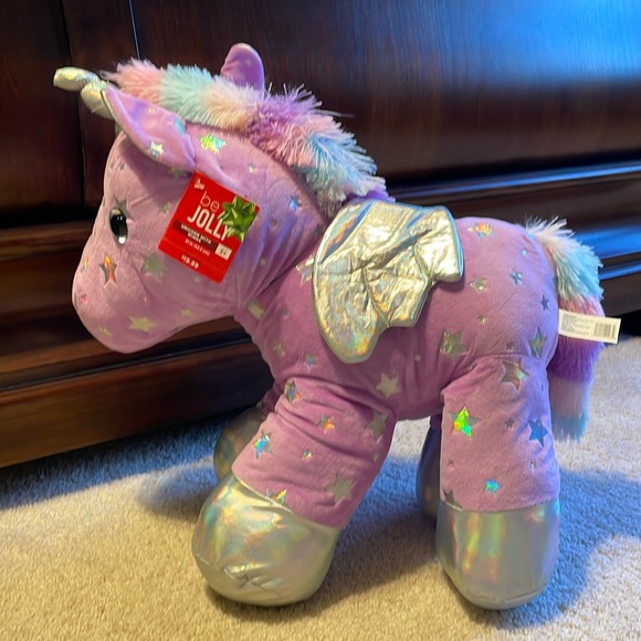 🎁 NWT beautiful Unicorn with wings Plush 21” - Picture 1 of 5